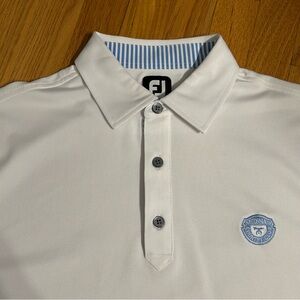 FOOTJOY FJ Medinah Country Club Performance Golf Polo Mens Large White